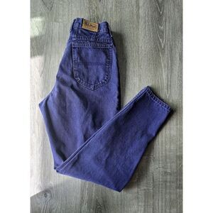 Vintage Lands End PURPLE Womans Jeans sz 8 Made In USA